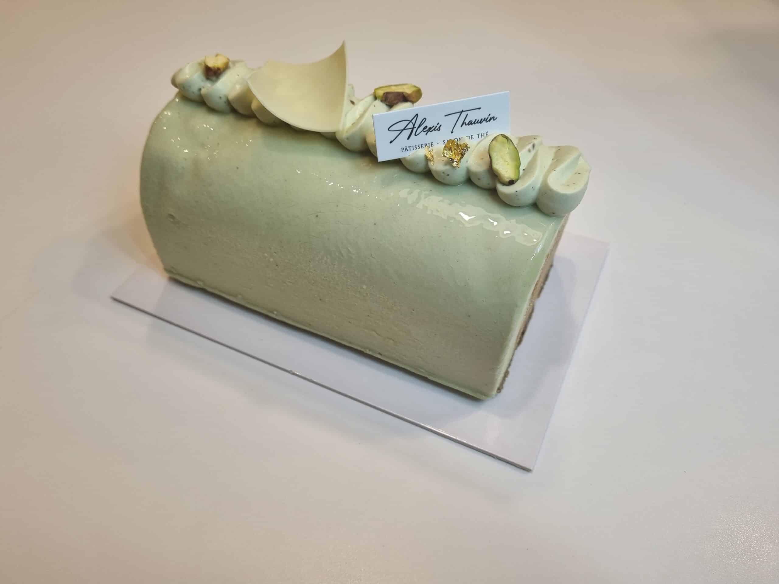 Bûche Pistache d’Iran et Orange