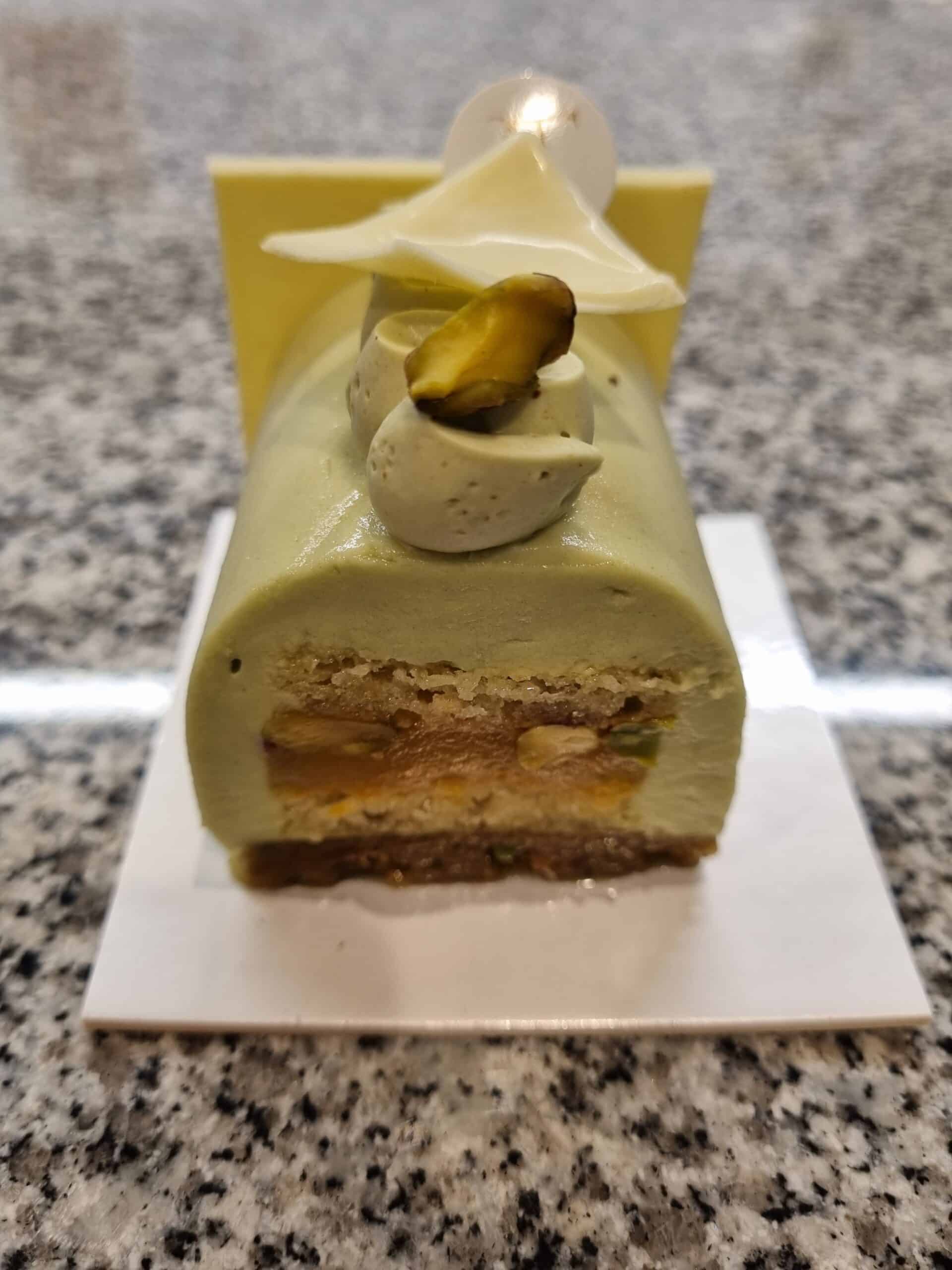 Bûchette Pistache d’Iran et Orange