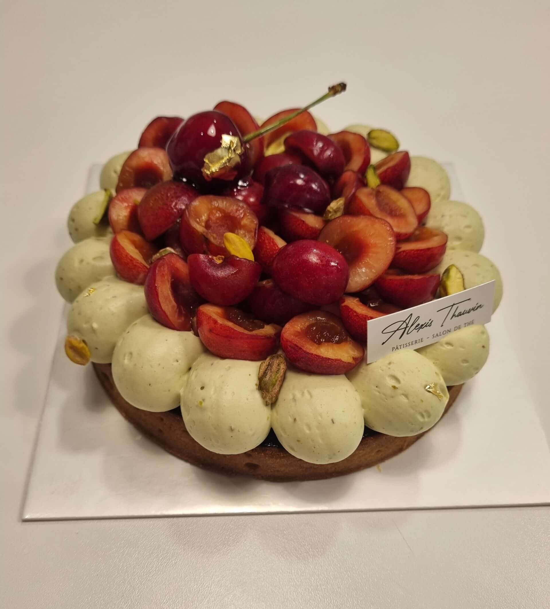 Tarte Pistache et Cerises