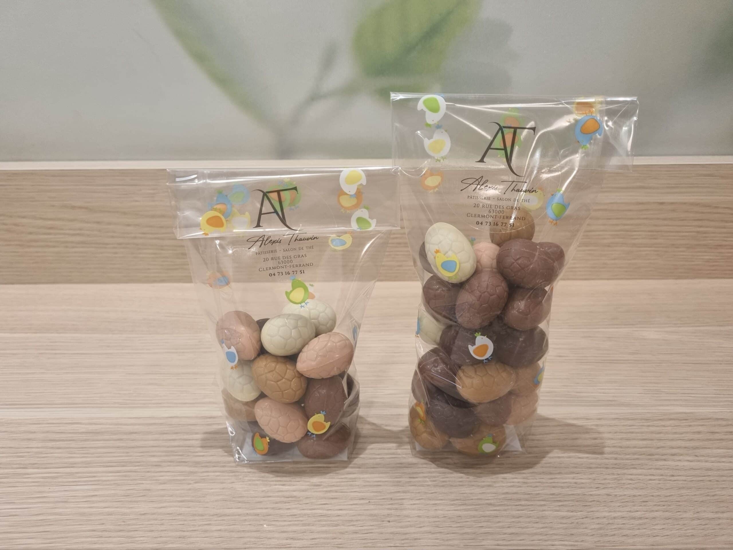 Sachet d’oeufs pralinés